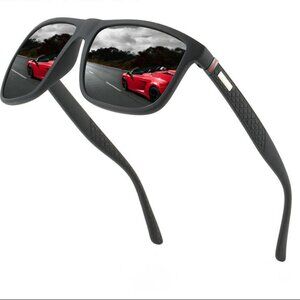 Polarized Sport Men Sunglasses Outdoor‎ Silver Mirror Lens Beach Shades Fishing